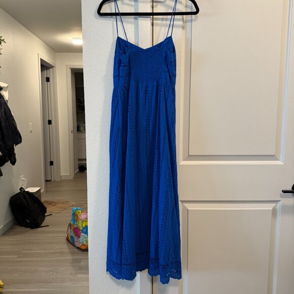 Zara The Melody Blue Cutwork Strappy Maxi‎ Dress - Picture 3 of 5